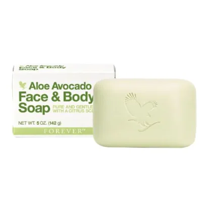 Aloe Avocado Face & Body Soap er en klassisk sæbe med en helt vidunderlig frisk duft.