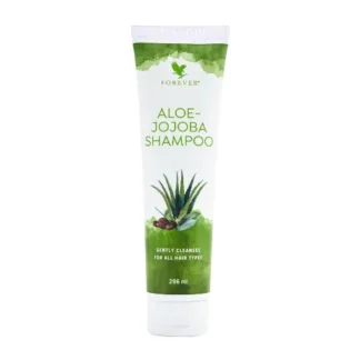 Aloe-Jojoba Shampoo fra Forever er en cremet og fugtgivende luksus shampoo.