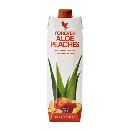 Forever Aloe Peaches, en aloe vera drik med C-vitamin
