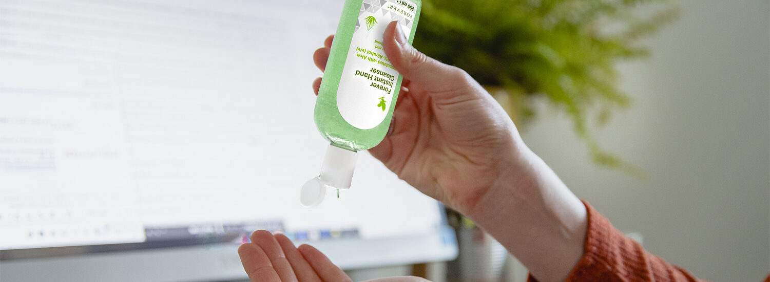 Forever Instant Hand Cleanser.