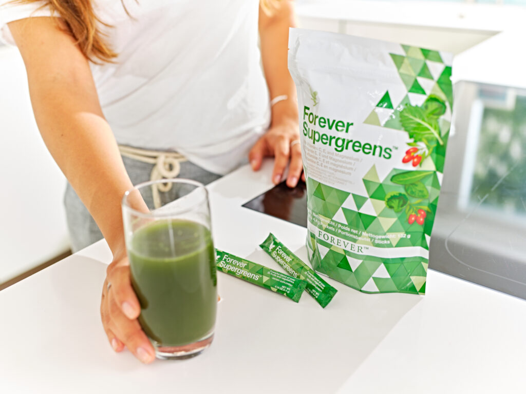 Forever Supergreens, kraftfuldt grønt kosttilskud som drik