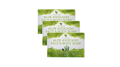 3 stk Aloe Avocado Face & Body Soap