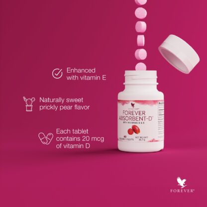 Kosttilskud Forever, tyggetablet med D-vitamin.