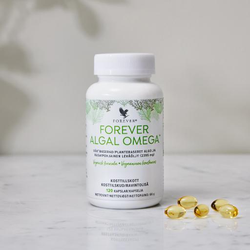 Forever Algal Omega - vegansk omega-3 kosttilskud med DHA og EPA.